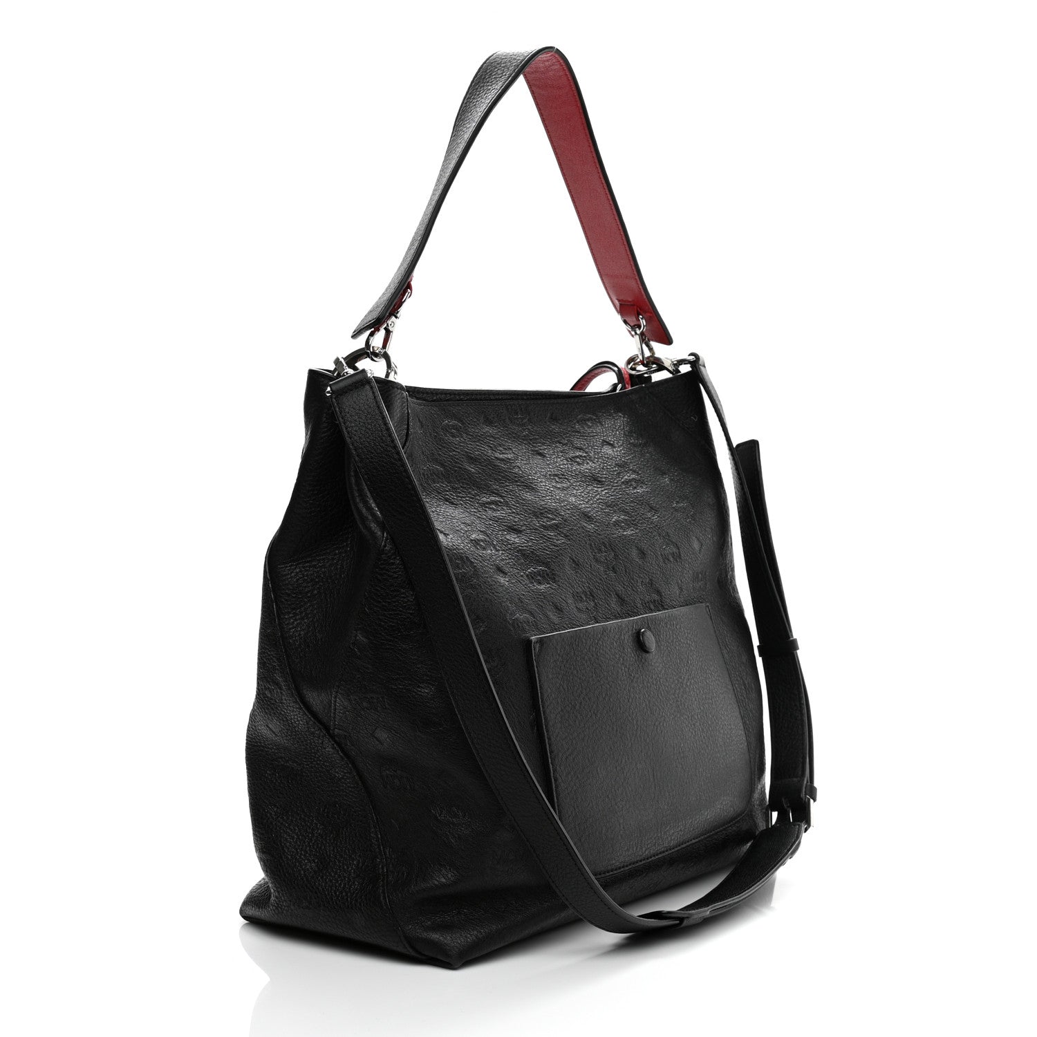 MCM Calfskin Ottomar Large Klara Hobo Black 3 of 9