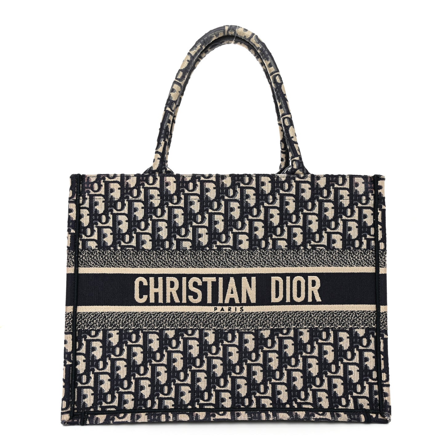 Oblique Medium Book Tote Blue Multicolor