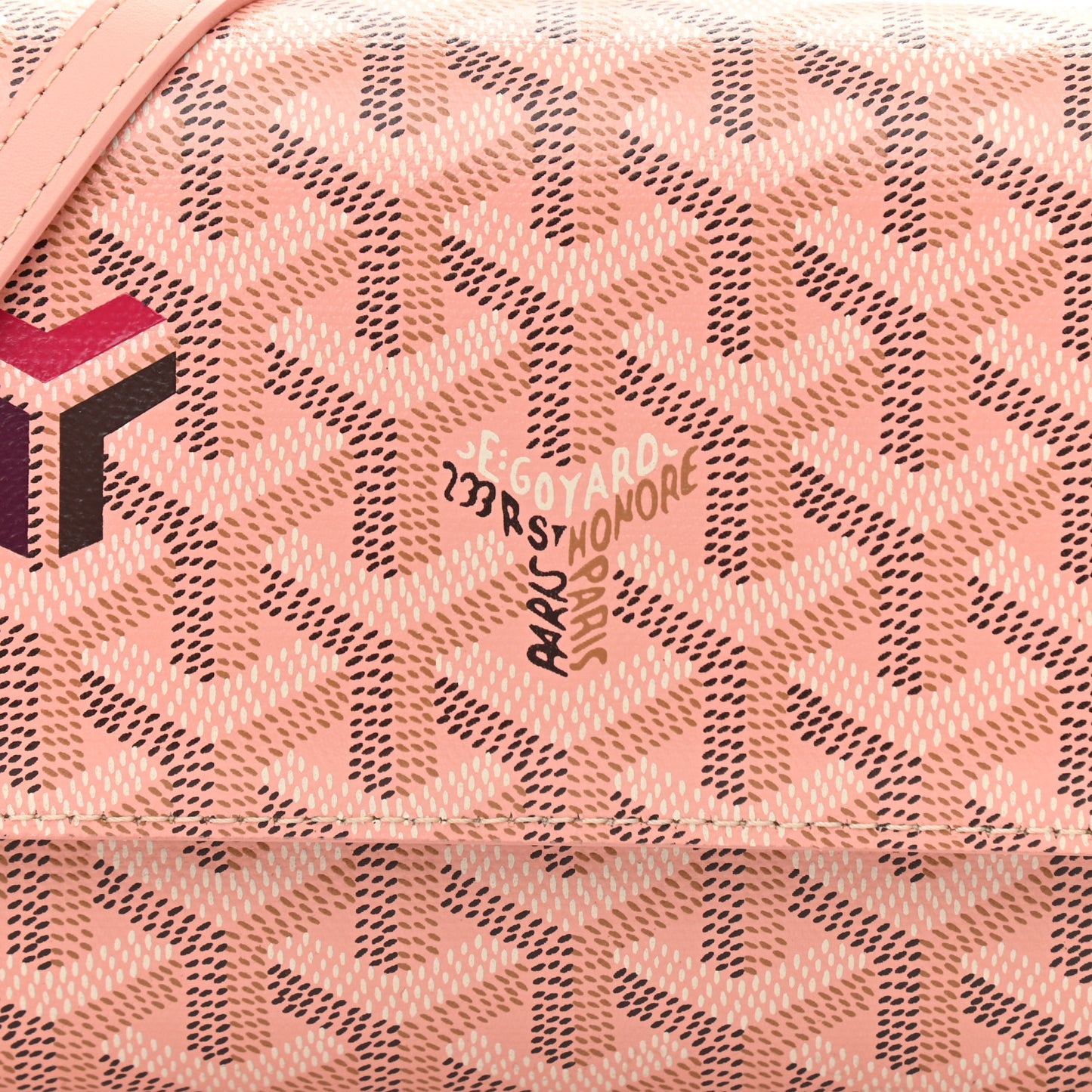 Goyardine Varenne Continental Wallet Pink