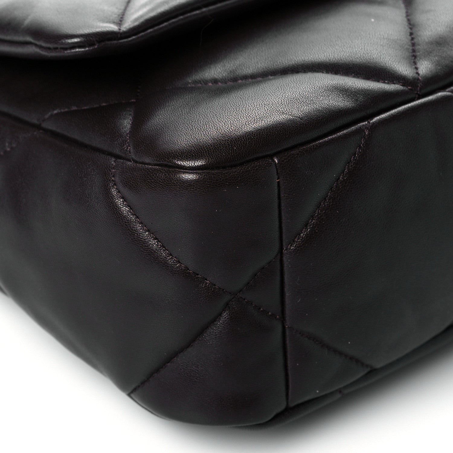 Chanel Lambskin Quilted Medium Chanel 19 Flap Dark Brown 16 of 22