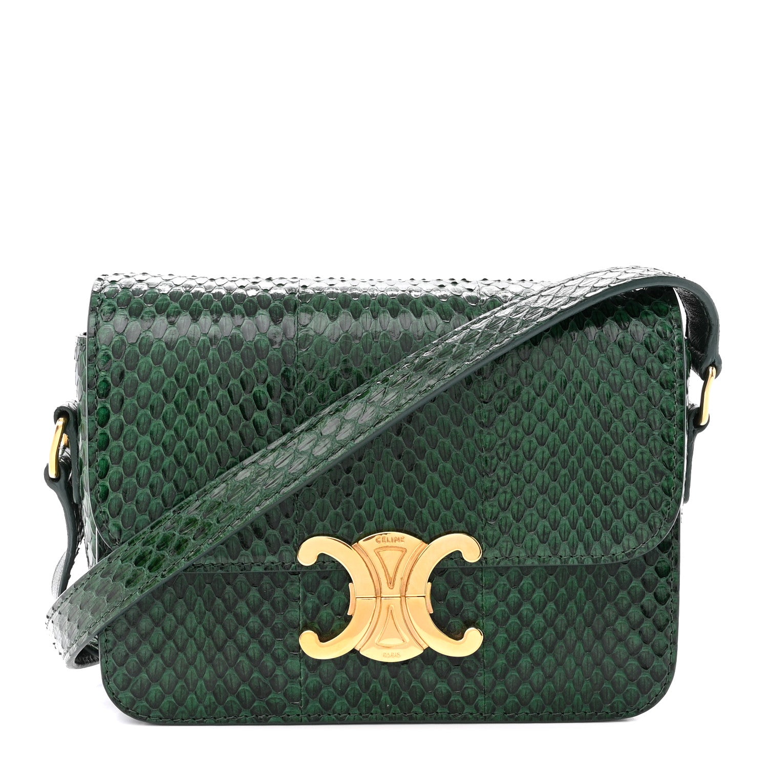 CELINE 80s〜90sヴィンテージ　ダークグリーン 495167_01.jpg?quality=80&bg-