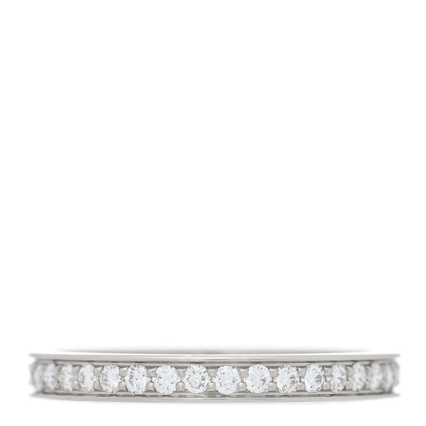 Platinum Diamond 2.4mm Ballerine Wedding Band Ring 50 5.25