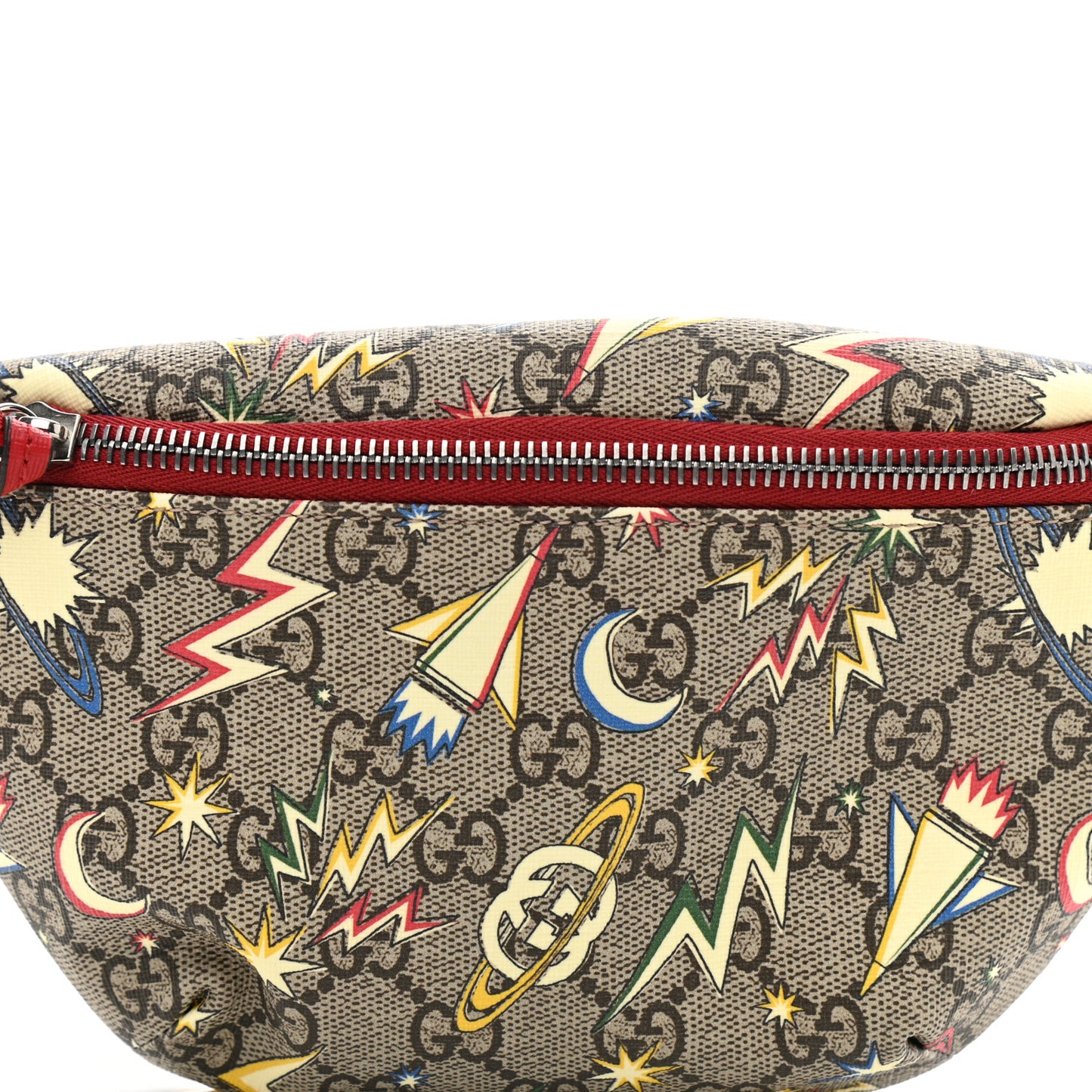 GG Supreme Monogram Childrens Space Print Belt Bag Multicolor