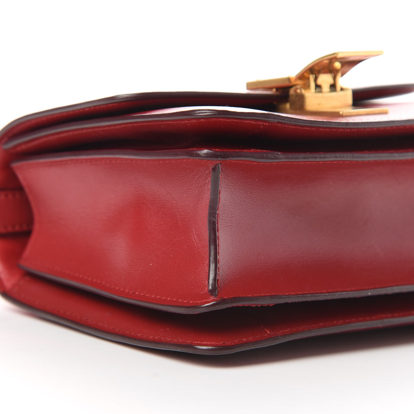 Box Calfskin Small Classic Box Flap Bag Red