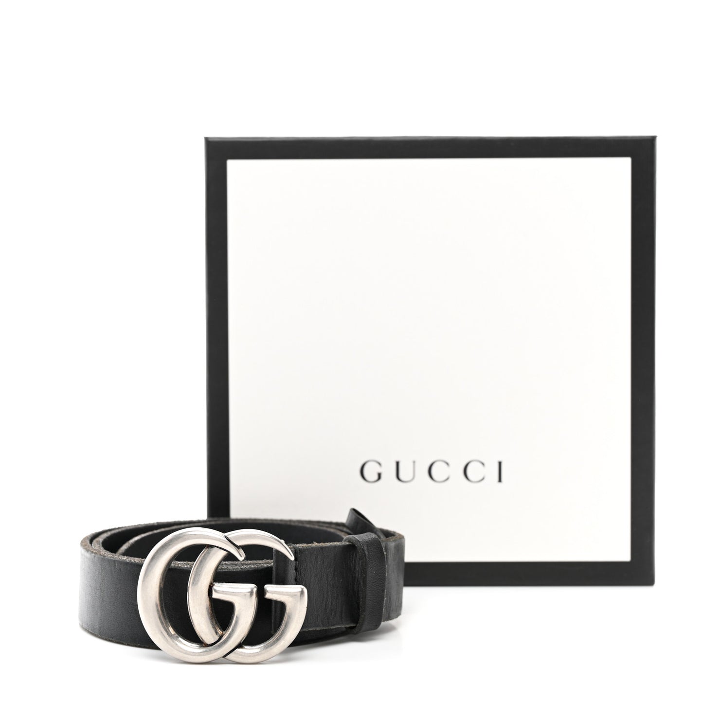 Faded Calfskin Double G 30mm Belt 80 32 Black