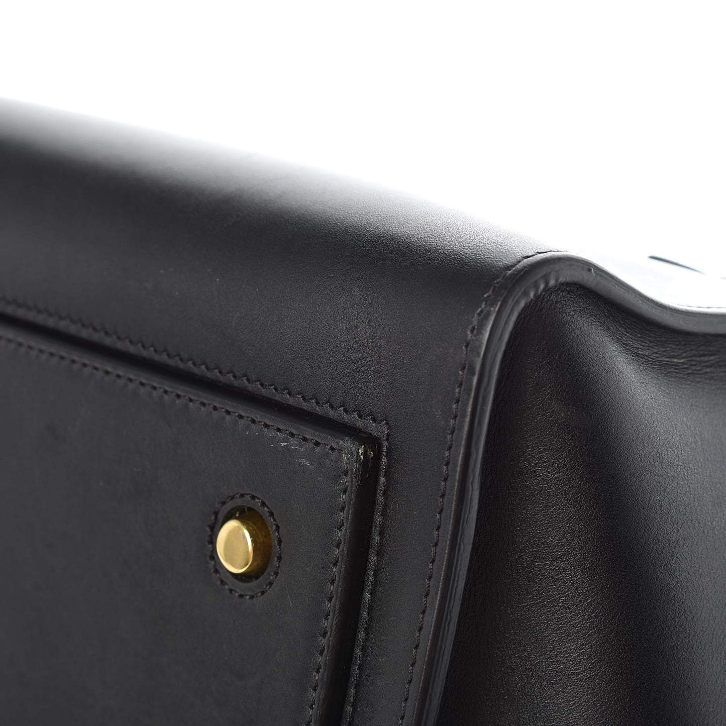 Smooth Calfskin Large Bi-Color Tie Knot Tote Black Navy