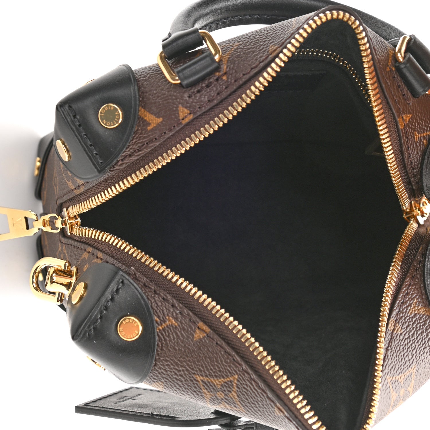 Louis Vuitton Monogram Petite Malle Souple Black 5 of 9