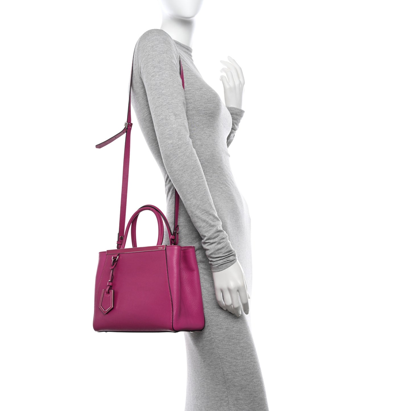 Vitello Elite Petite 2Jours Tote Magenta