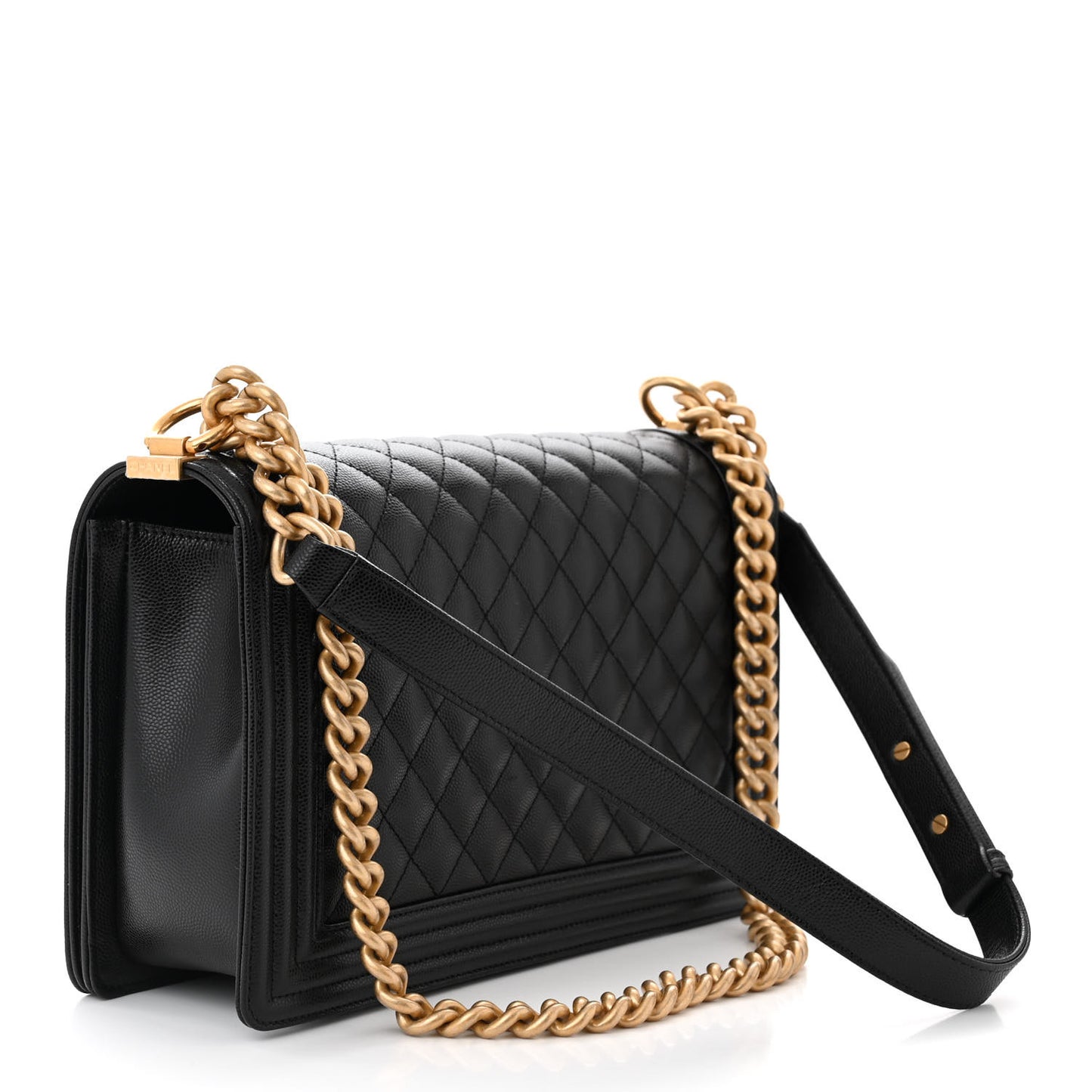Caviar Quilted New Medium Boy Flap Black