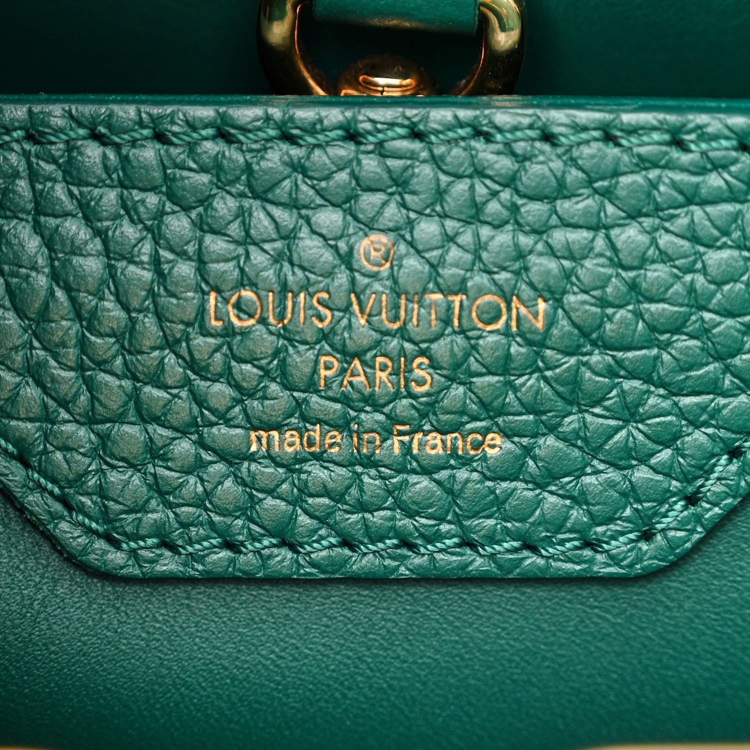 Louis Vuitton Taurillon Snakeskin Capucines BB Emerald 6 of 10