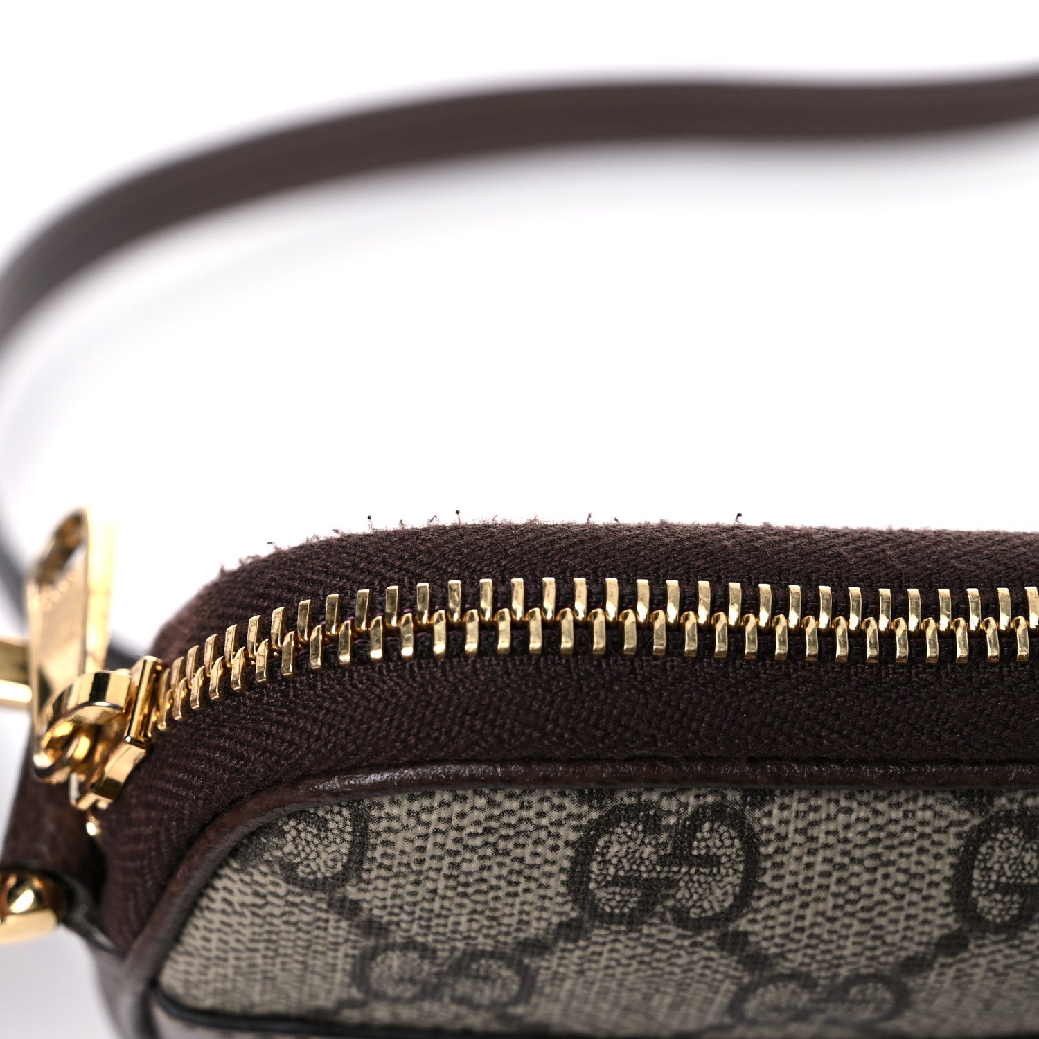 Gucci GG Supreme Monogram Web Mini Ophidia GG Bag Brown 10 of 11