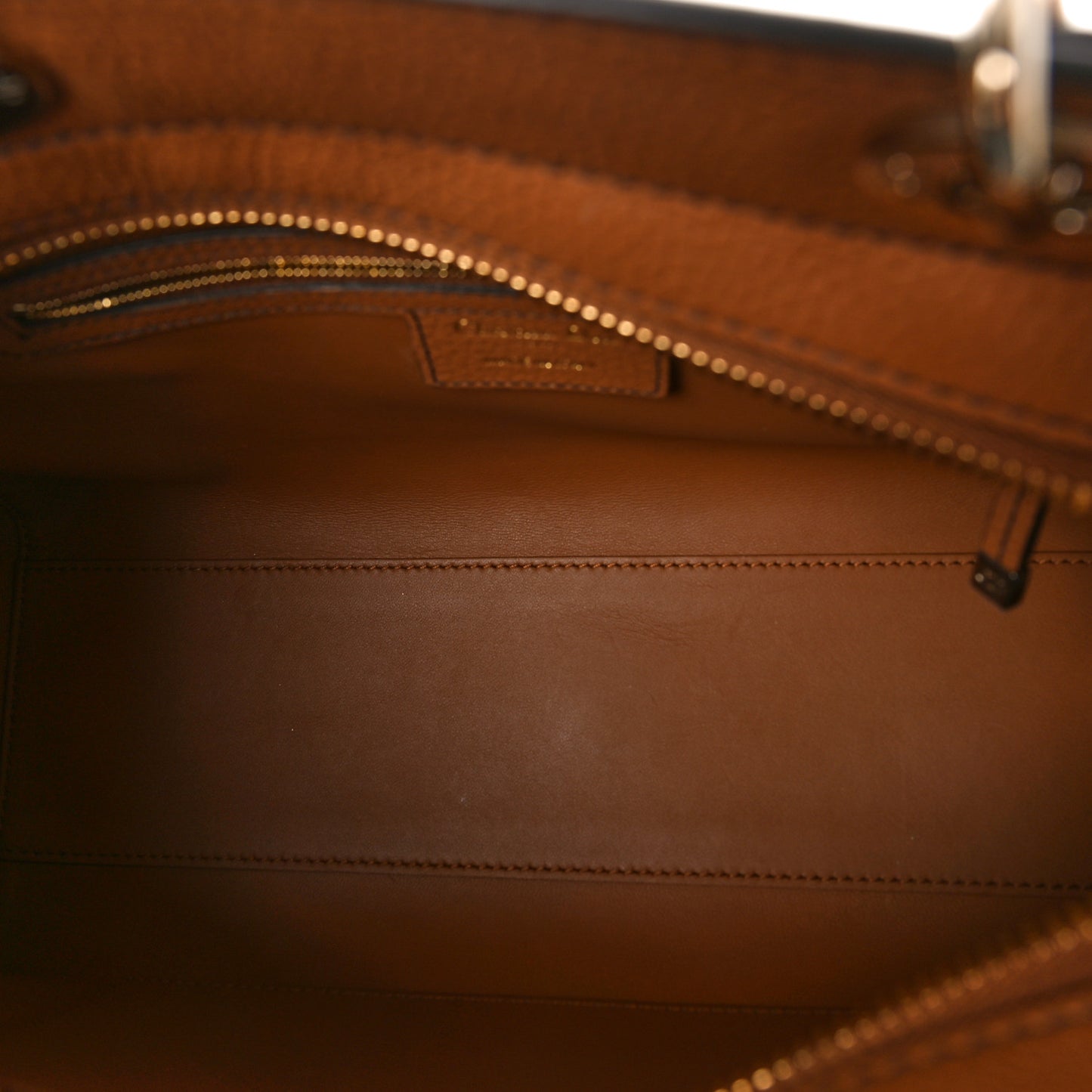 Bullcalf Medium Lady D-Sire Tote Dark Brandy