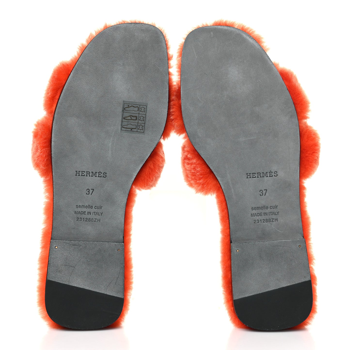 Woolskin Oran Sandals 37 Orange