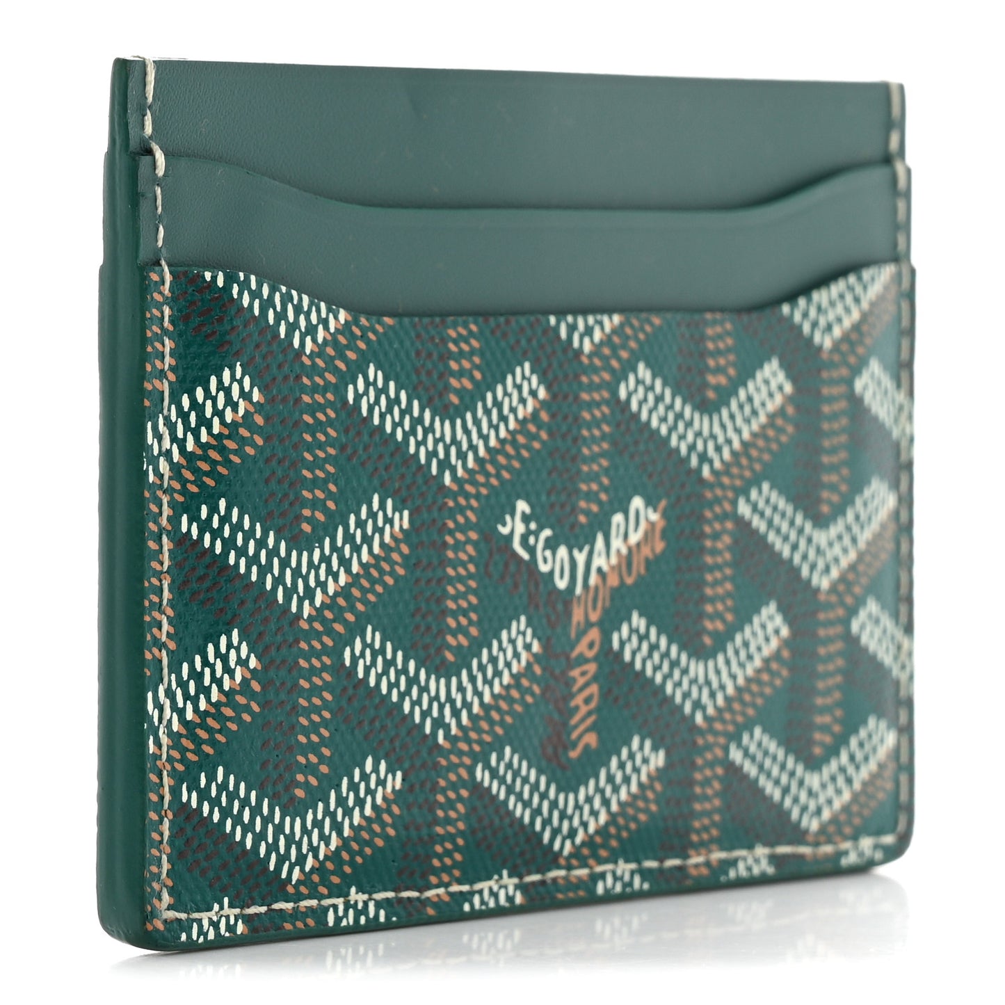 Goyardine Saint Sulpice Card Holder Green