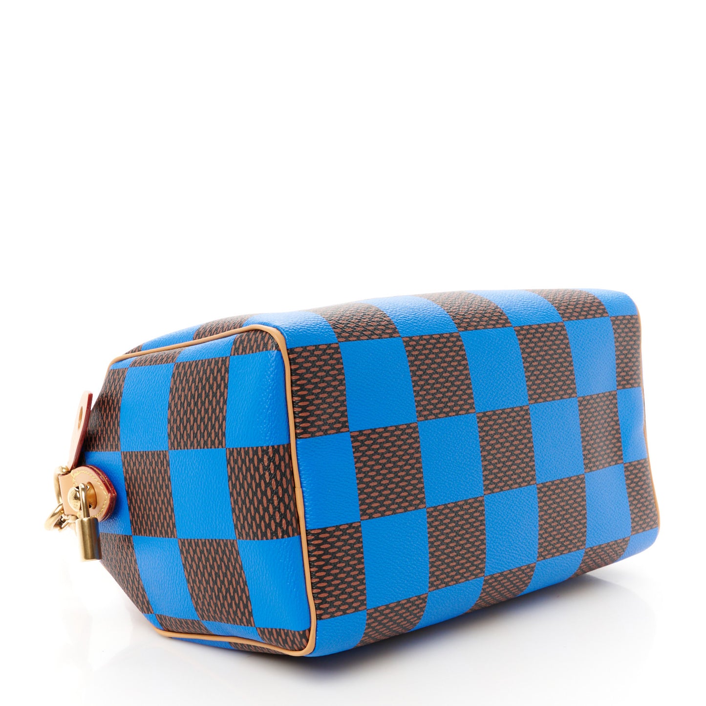 Damier Pop Speedy Bandouliere 25 Blue