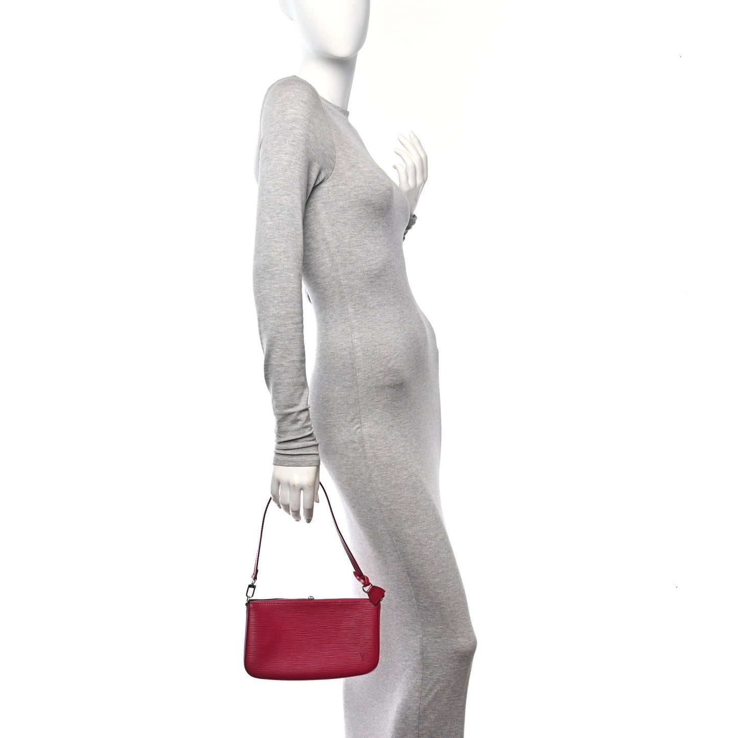 Epi Pochette Accessories NM Fuchsia