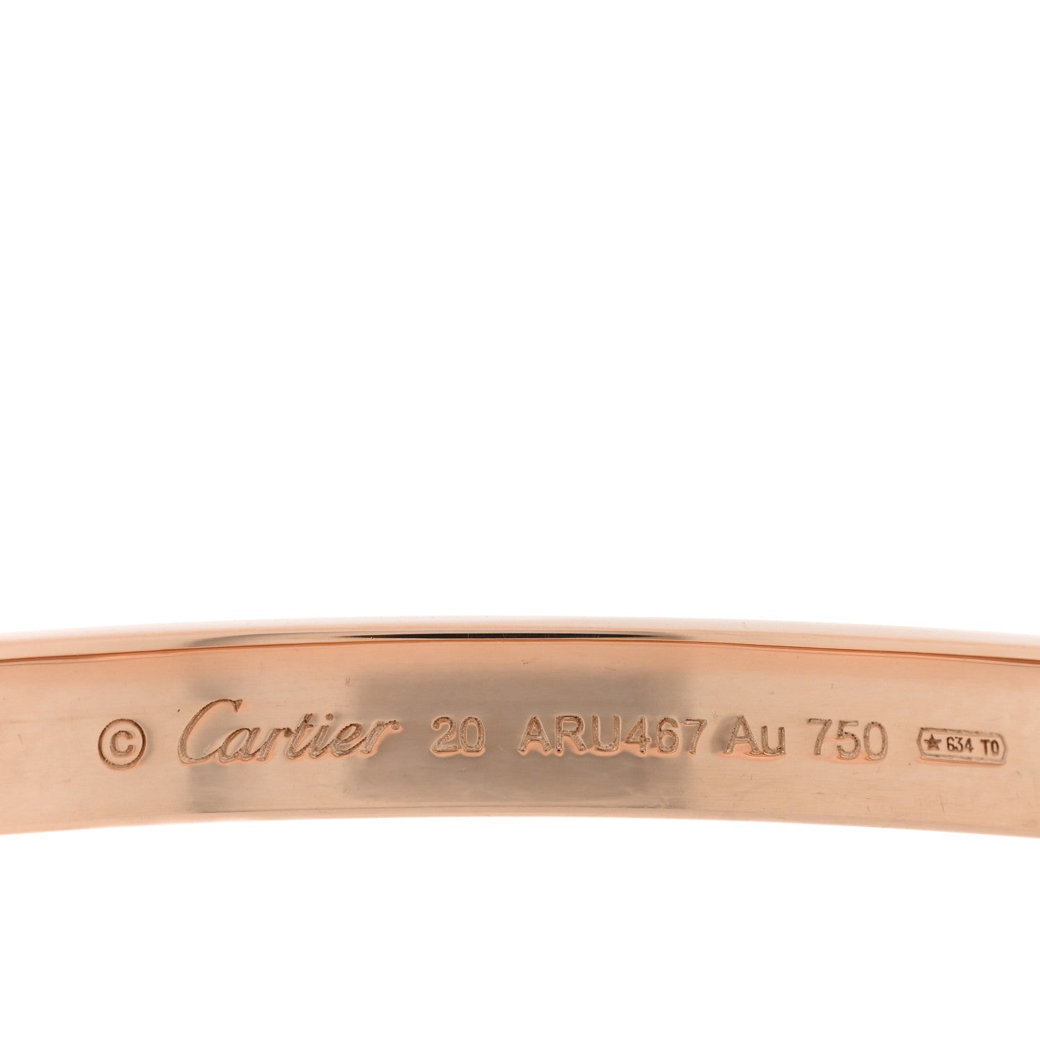 Cartier 18K Pink Gold LOVE Bracelet 20 3 of 6