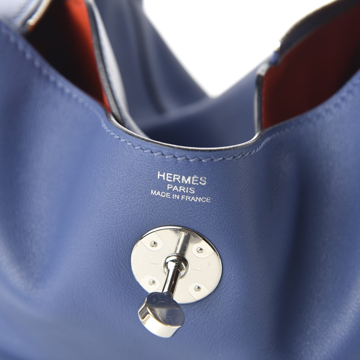 Hermes Swift Verso Lindy 26 Blue Brighton Capucine 8 of 9