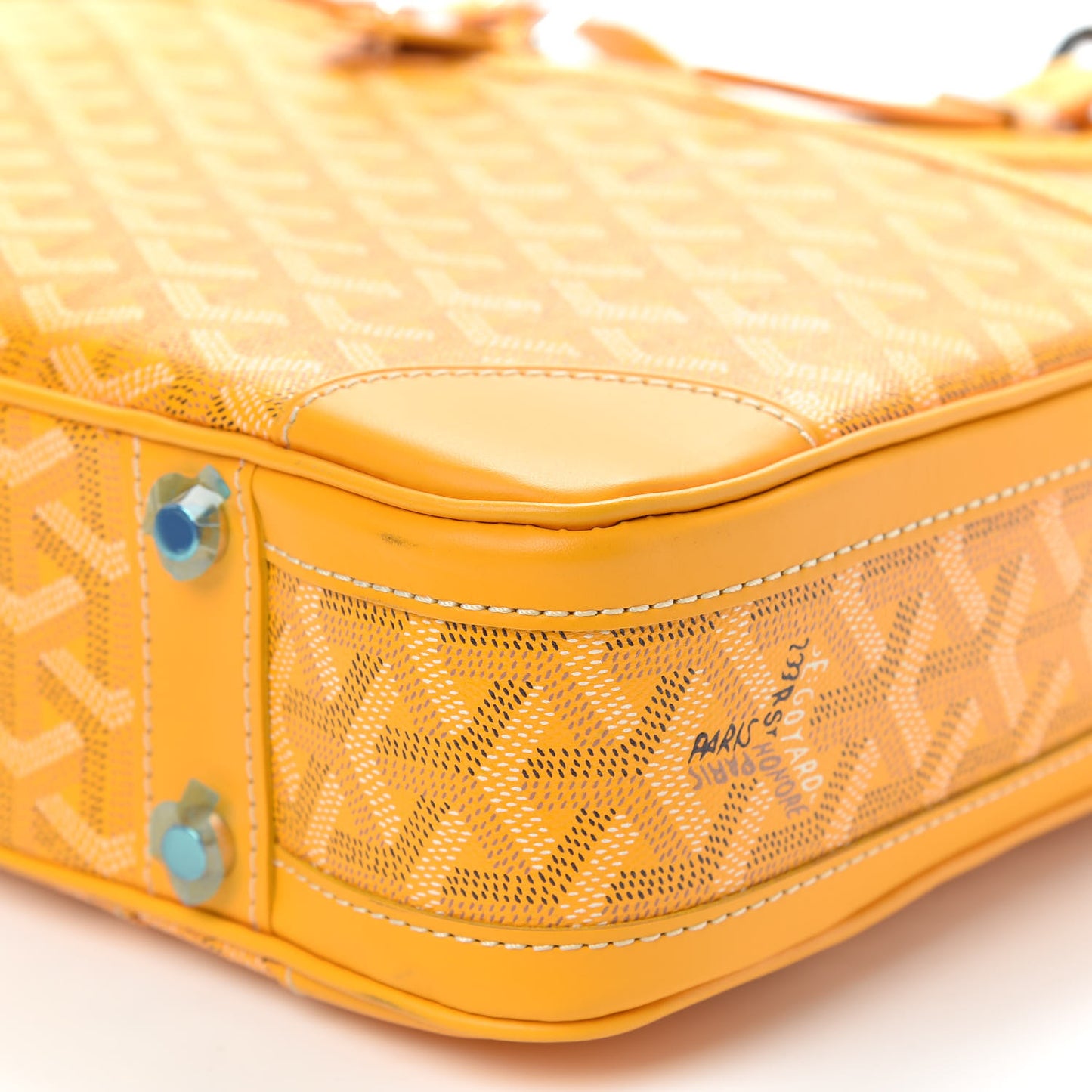 Goyardine PM Ambassade Briefcase Yellow