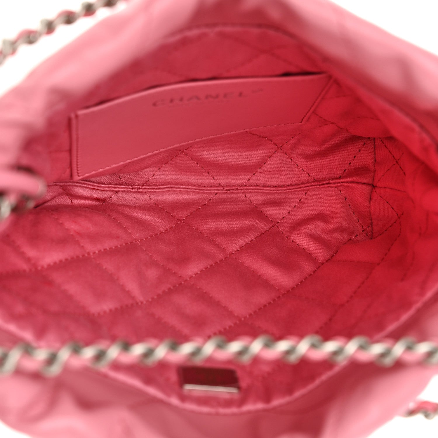 Chanel Shiny Calfskin Quilted Mini Chanel 22 Pink 5 of 10