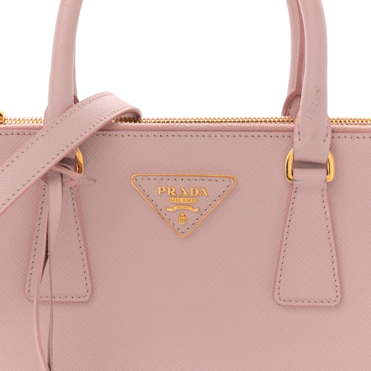 Saffiano Mini Galleria Double Zip Tote Orchidea