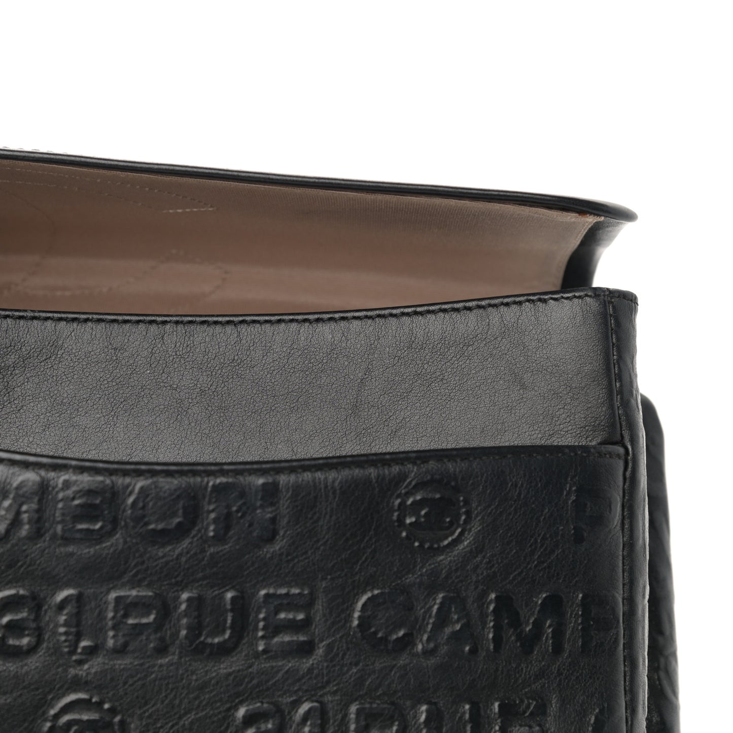 Calfskin Unlimited Jumbo Double Flap Black