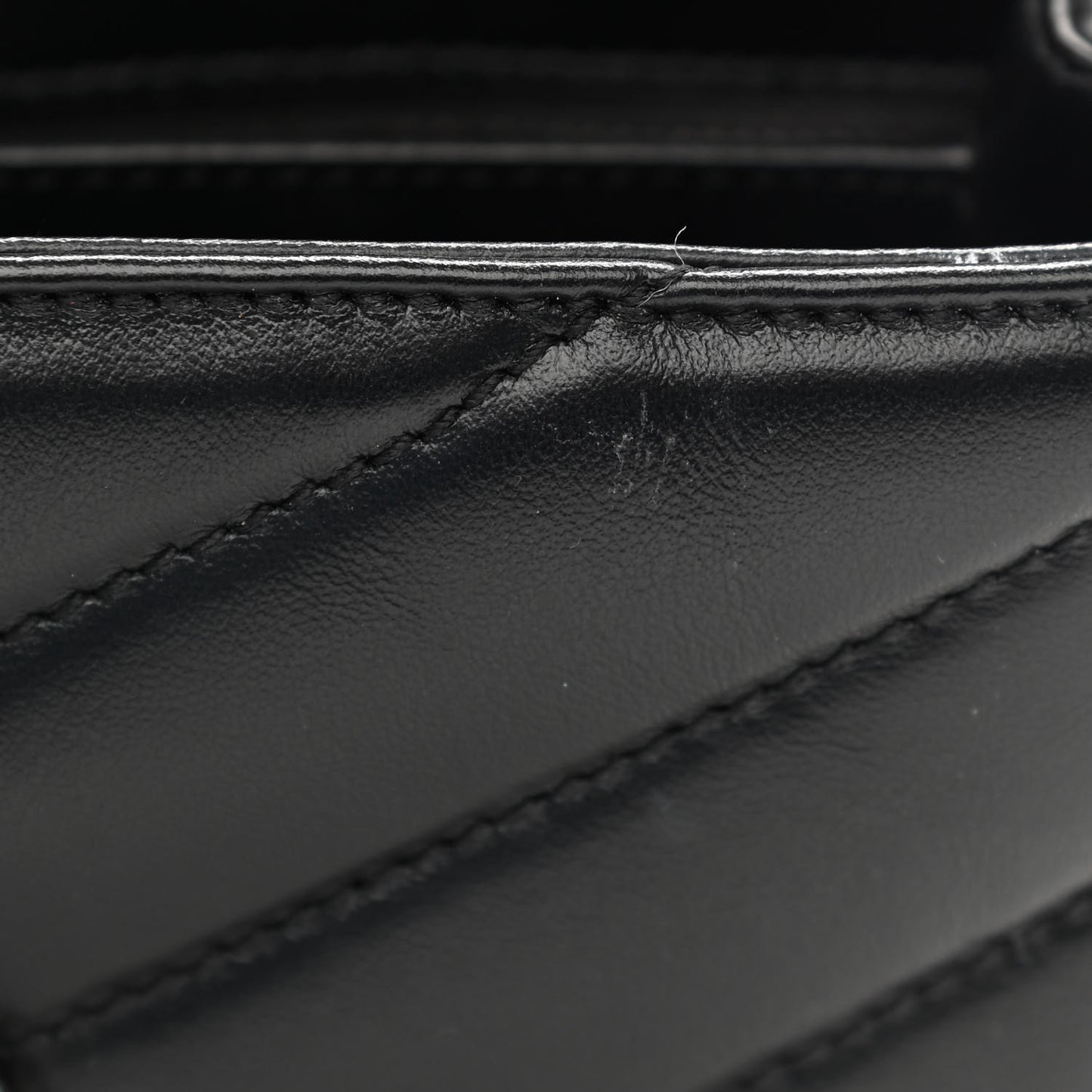 Calfskin Y Quilted Monogram Toy Loulou Crossbody Bag Black