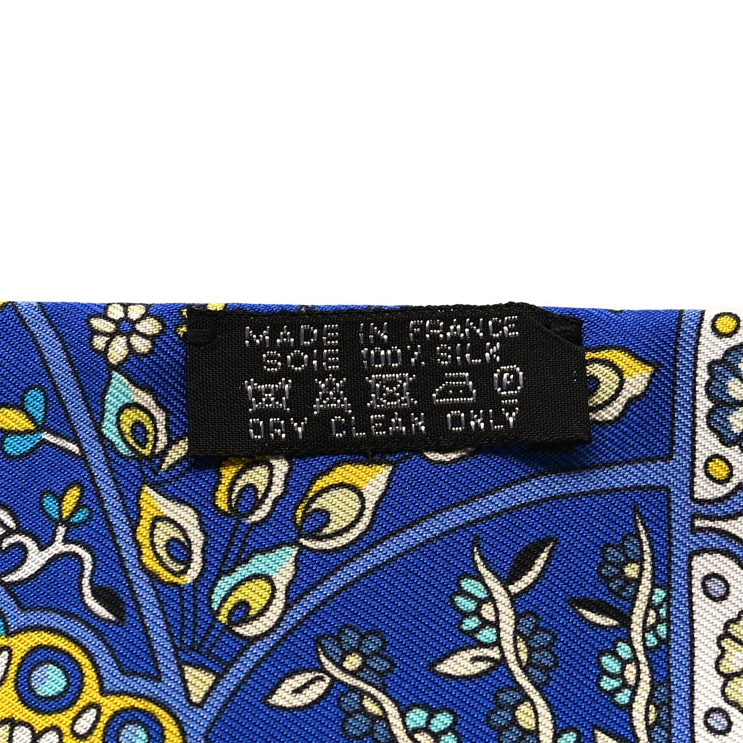 Silk Au Pays Des Oiseaux Fleurs Twilly Bleu Dur Jaune Vif Turquosie