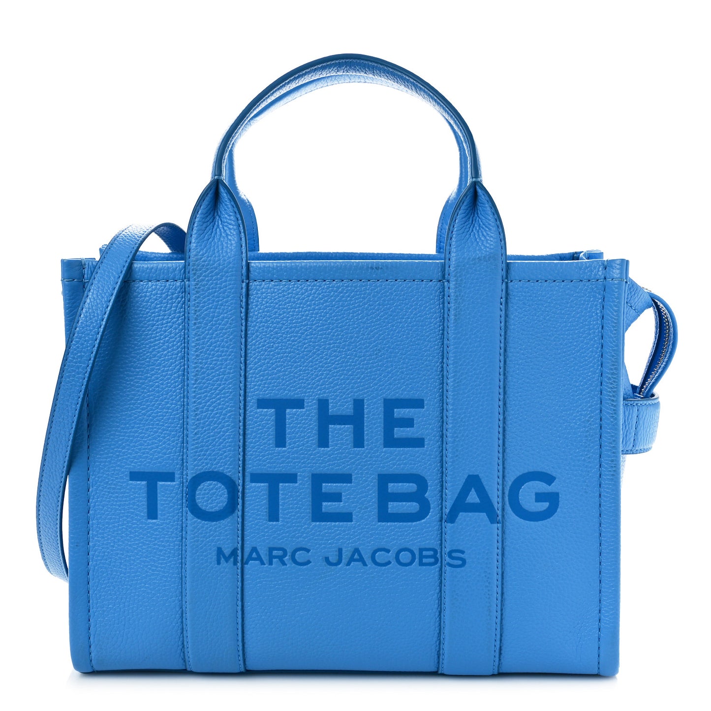 Grained Calfskin Medium The Tote Bag Spring Blue