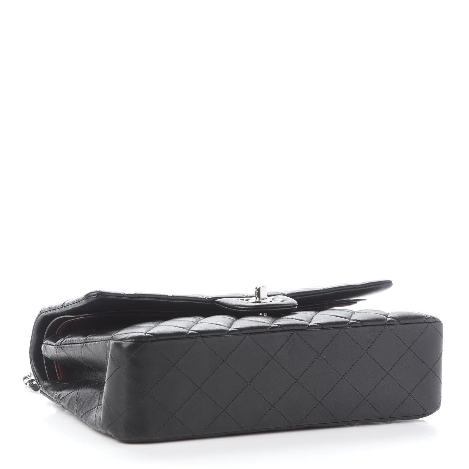 Chanel Lambskin Quilted Medium Double Flap Black 4 of 13