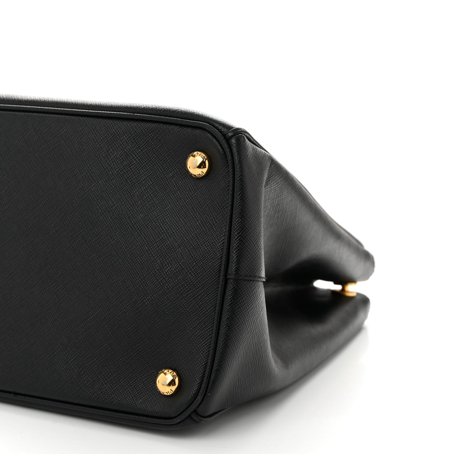 Saffiano Lux Large Galleria Double Zip Tote Black