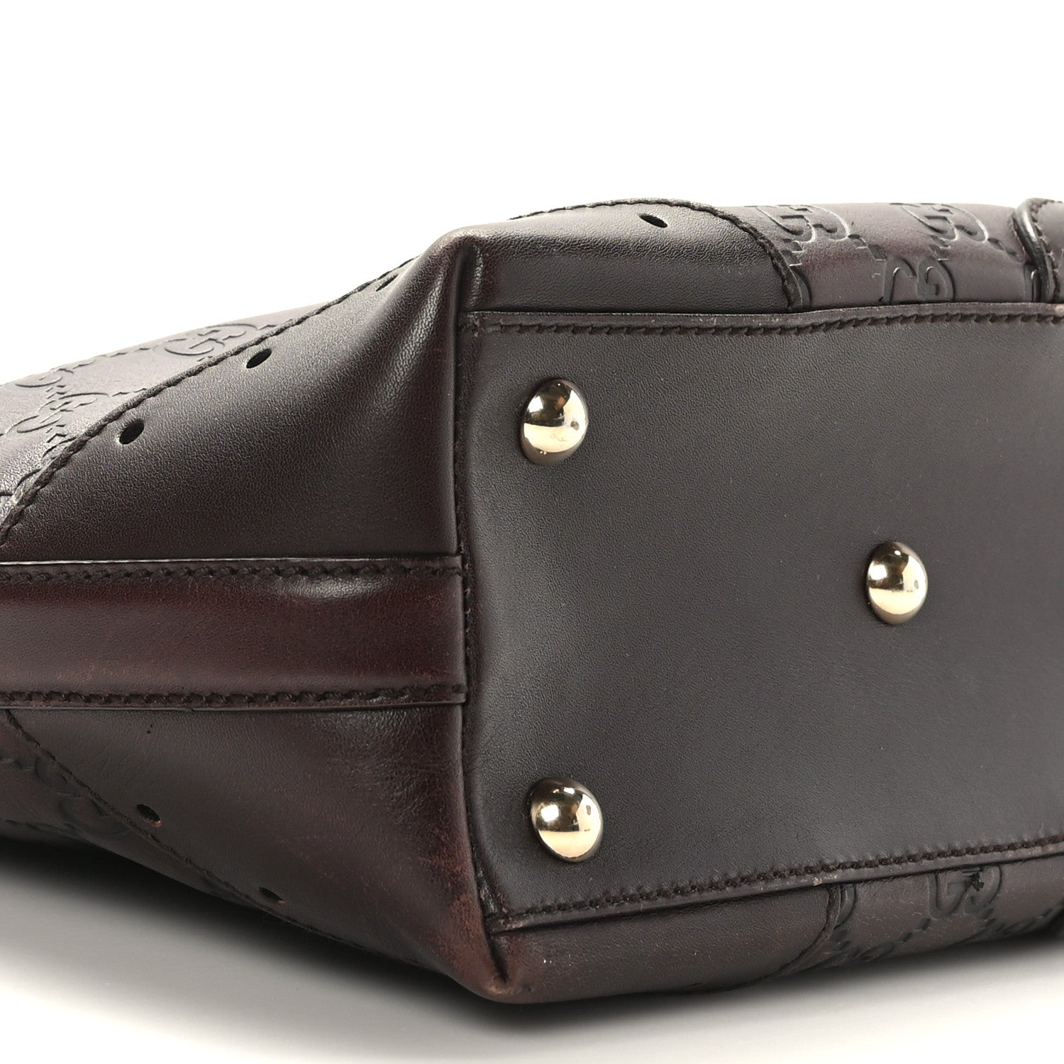 Gucci Guccissima Small Punch Tote Brown 8 of 9