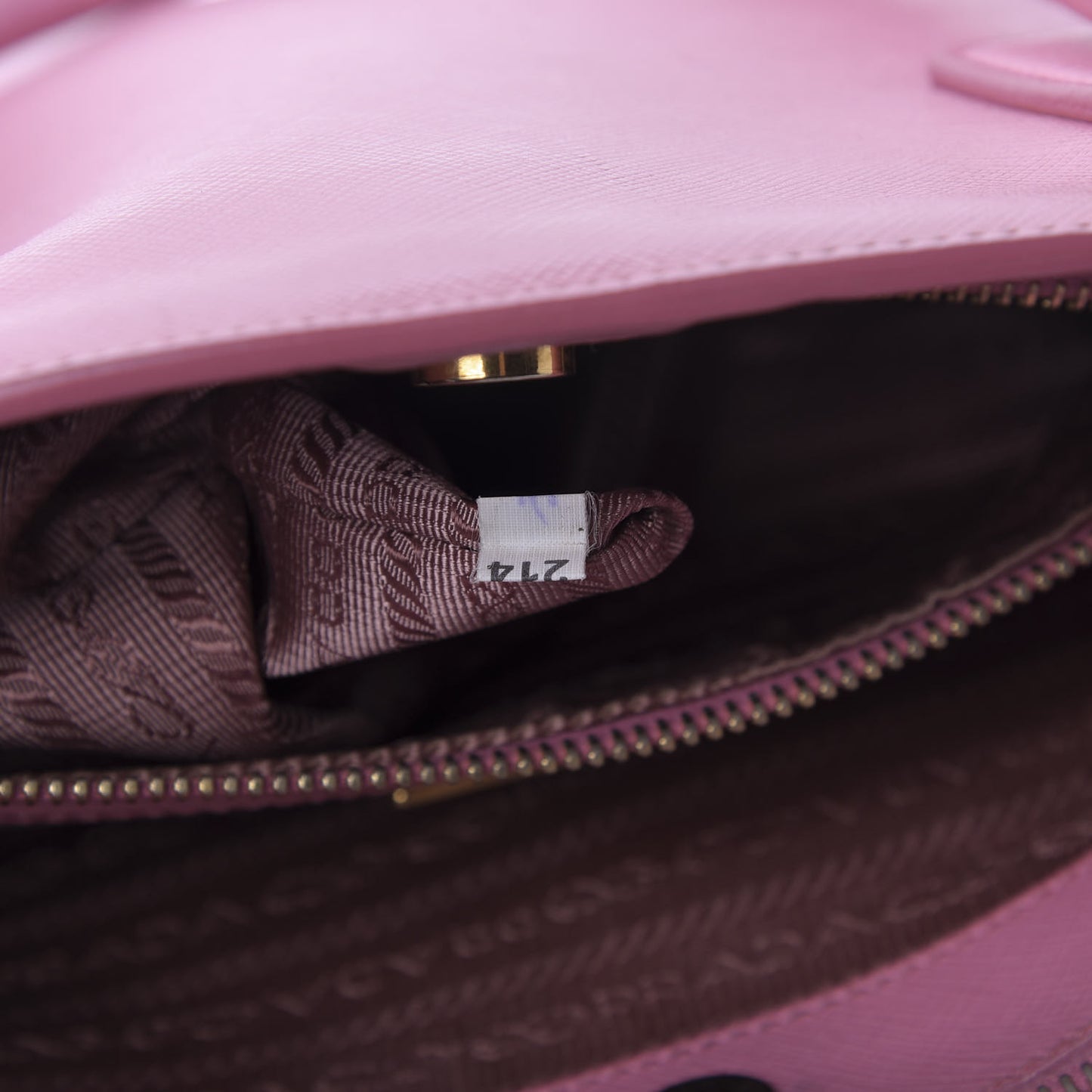 Saffiano Small Double Zip Galleria Tote Geranio