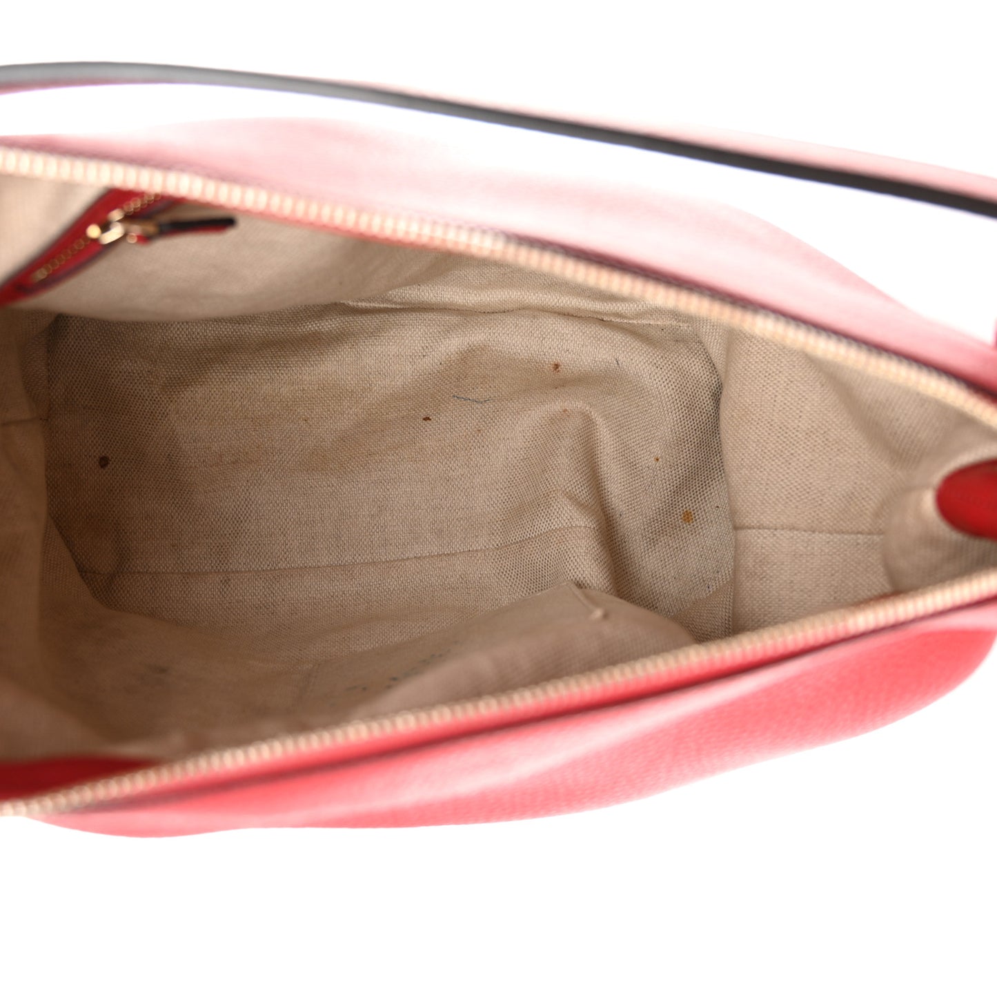 Pebbled Calfskin Large Soho Hobo Tabasco Red