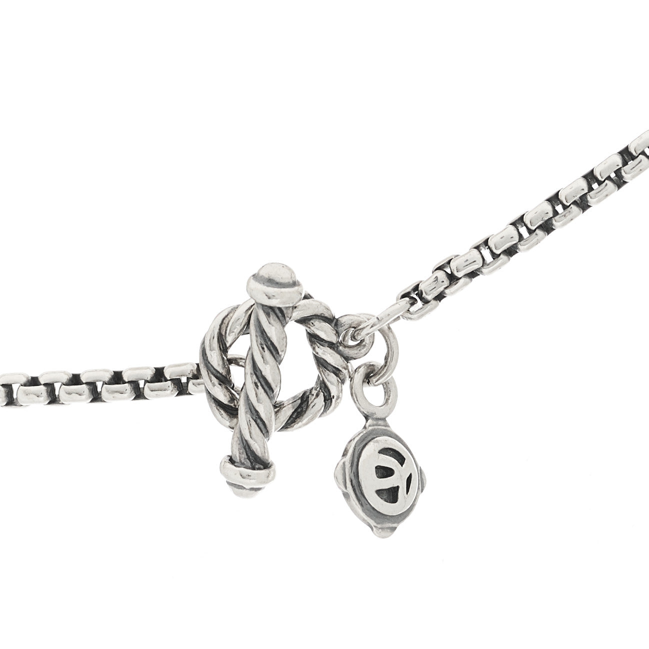 Sterling Silver Pearl 7.5mm Quatrefoil Long Chain Necklace