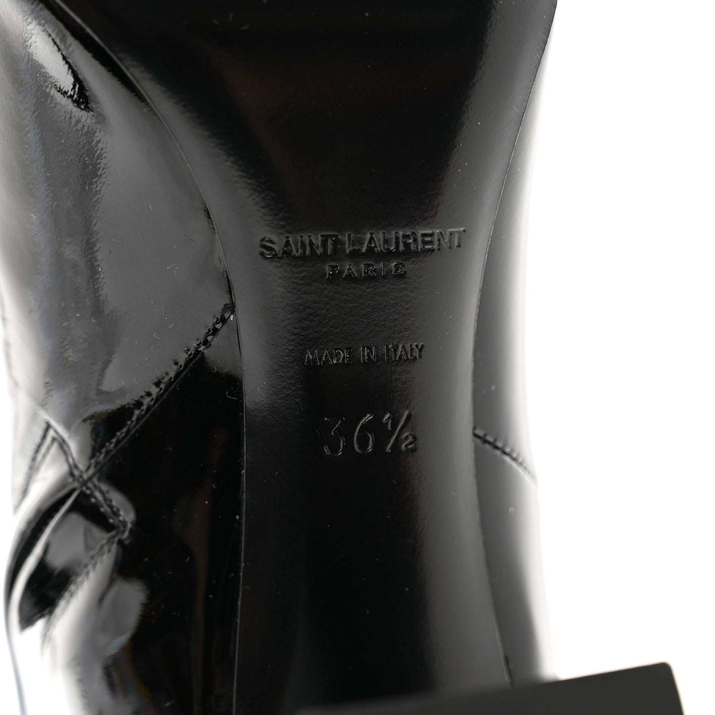 Patent Loulou Booties 36.5 Black