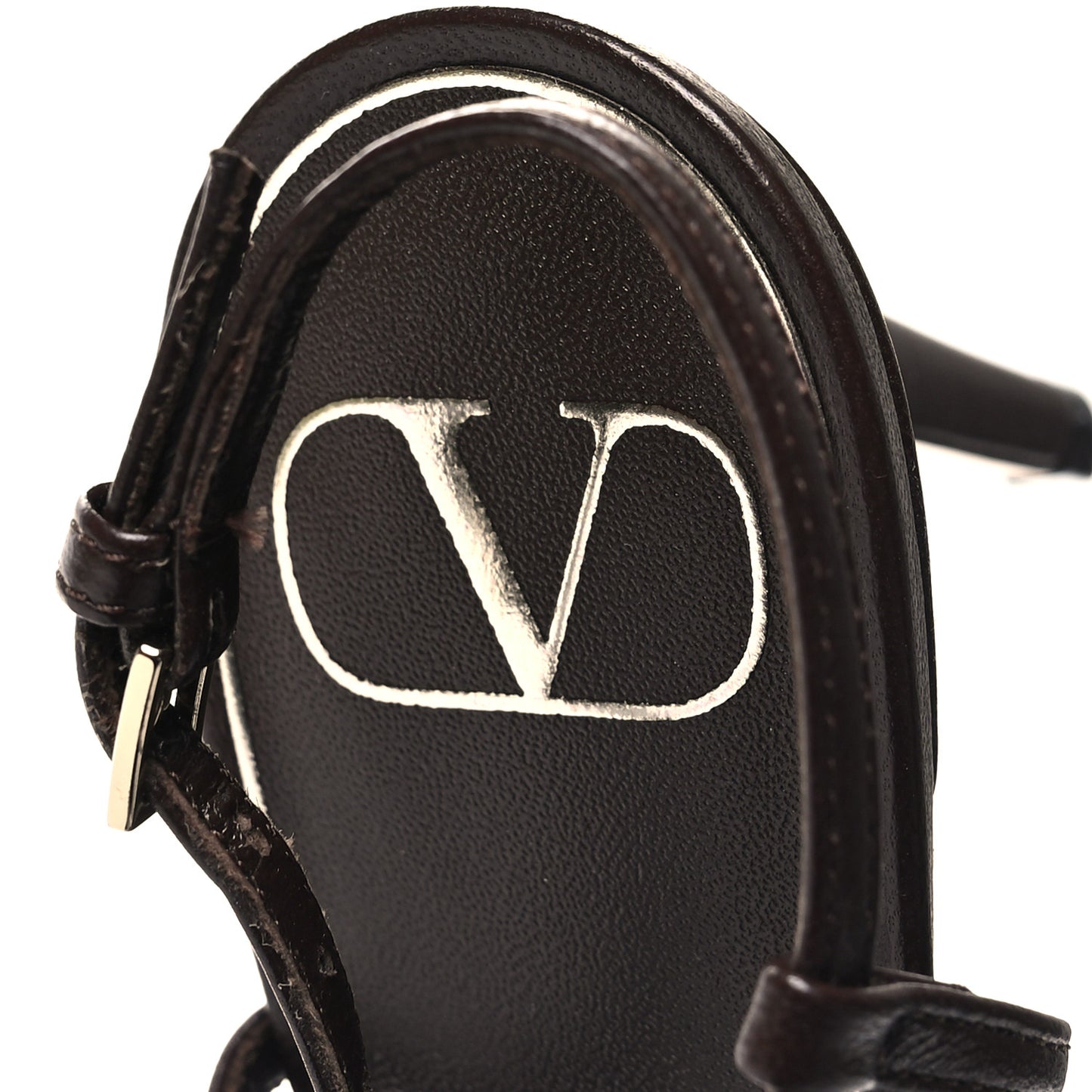 Toile Iconographe Vlogo Slingback 80mm Pumps 39 Naturale Black Fondant