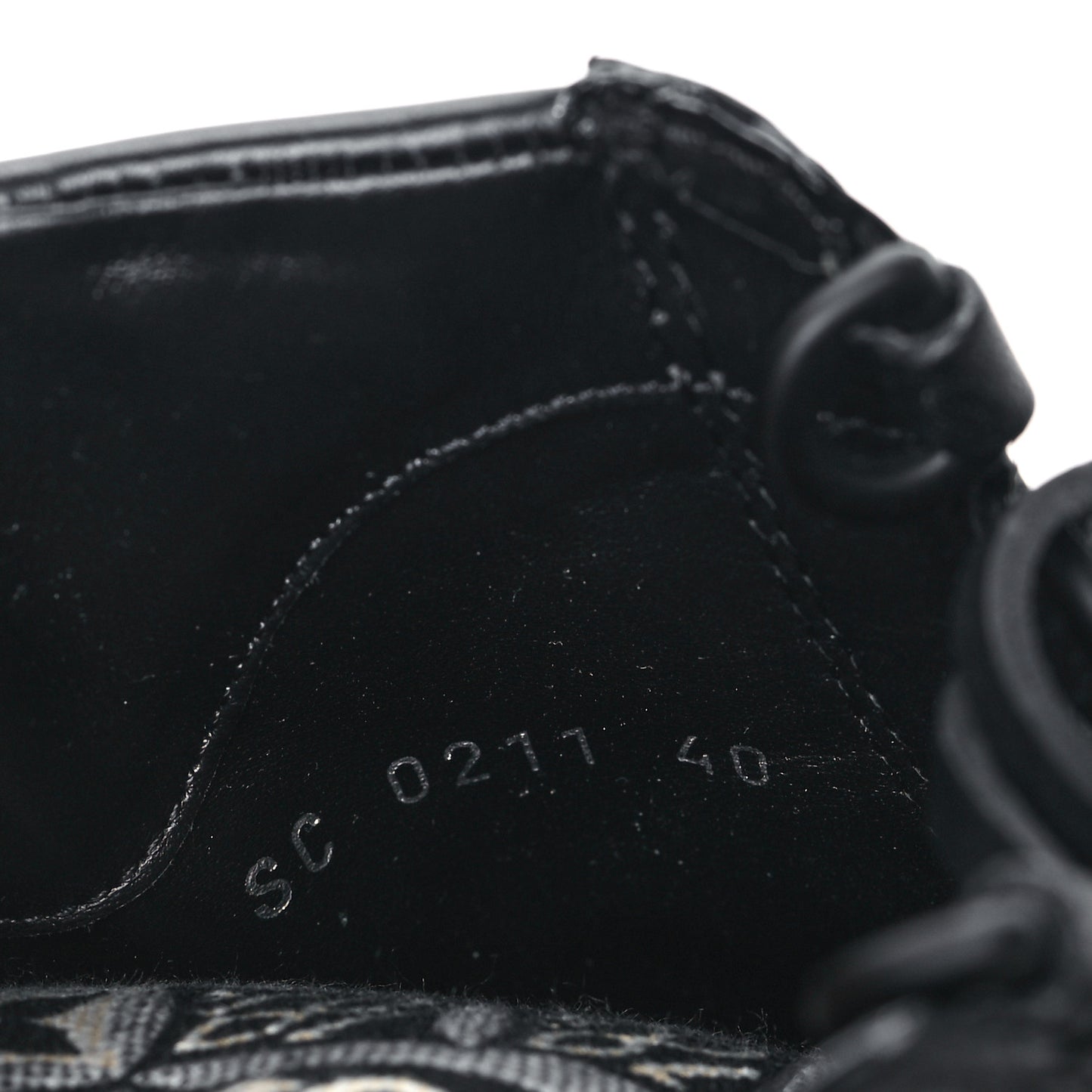 Suede Calfskin Jacquard Since 1854 Laureate Platform Desert Boots 40 Black