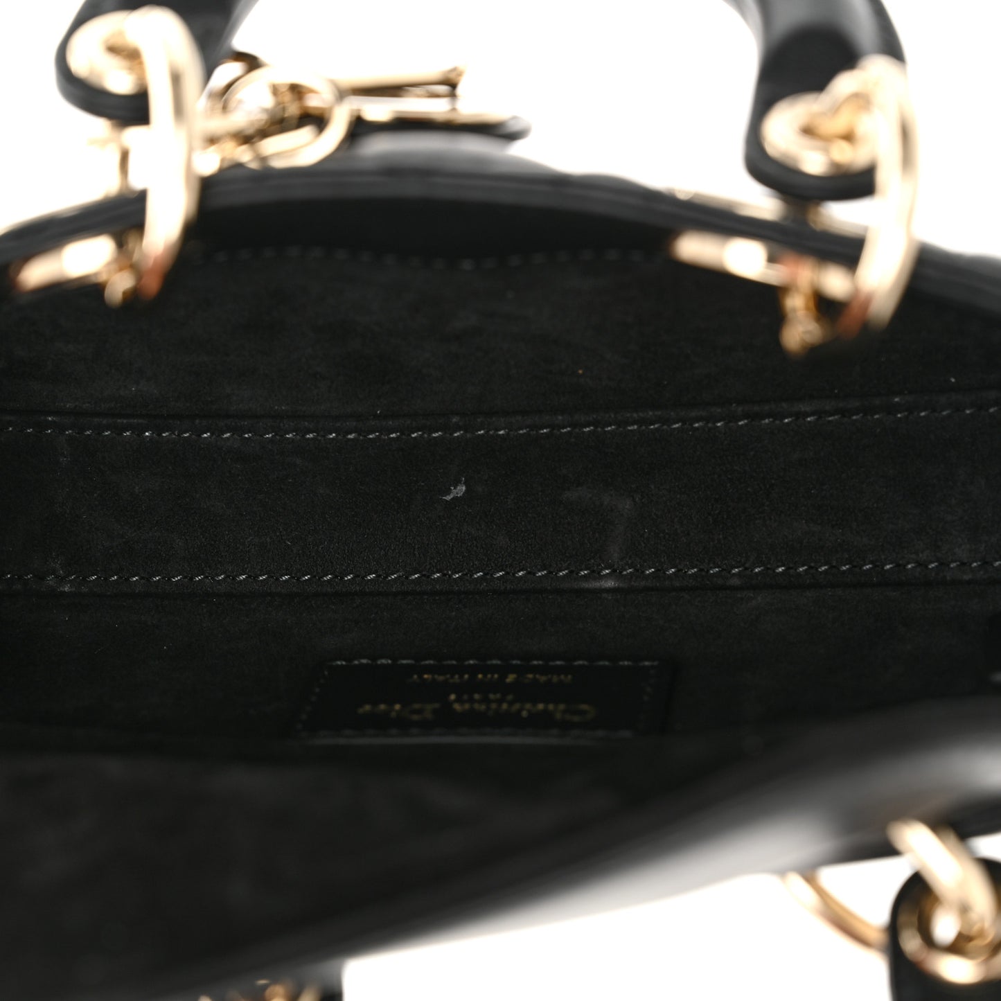 Lambskin Cannage Micro Lady D-Joy Black