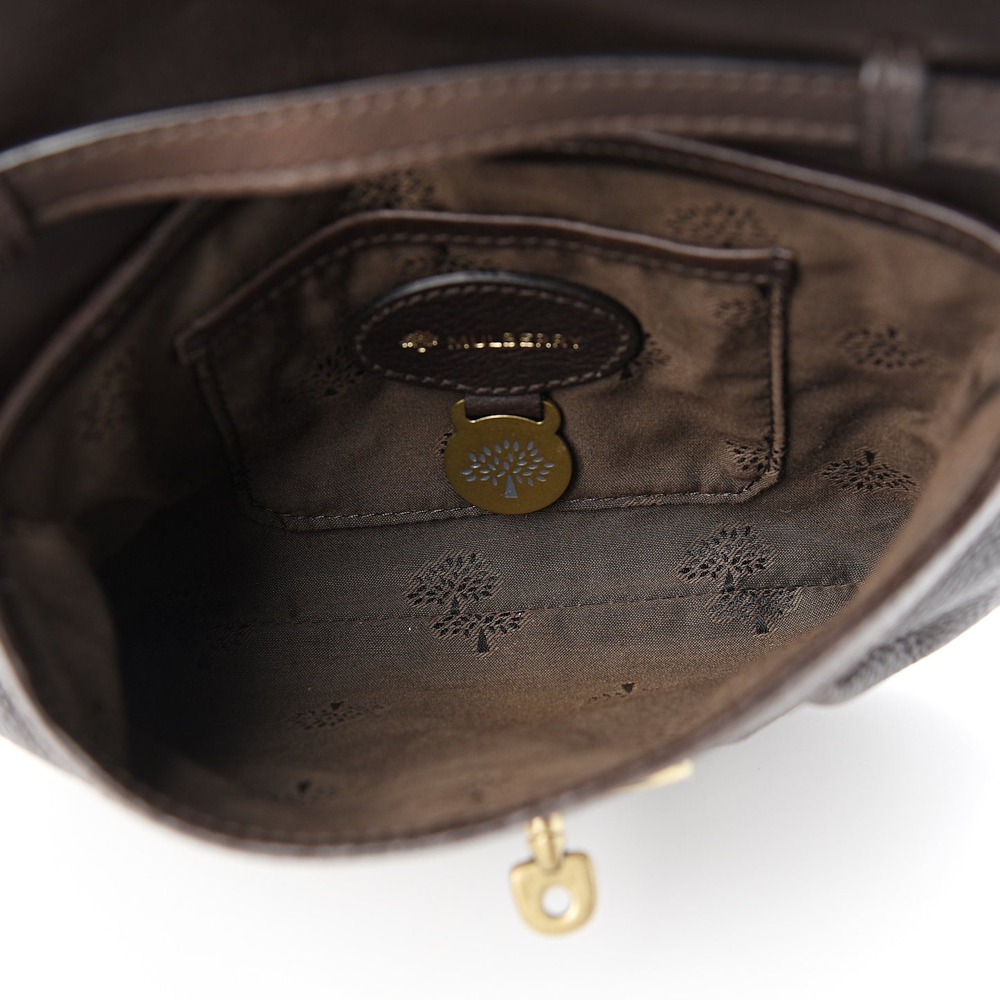 Natural Calfskin Shoulder Bag Chocolate