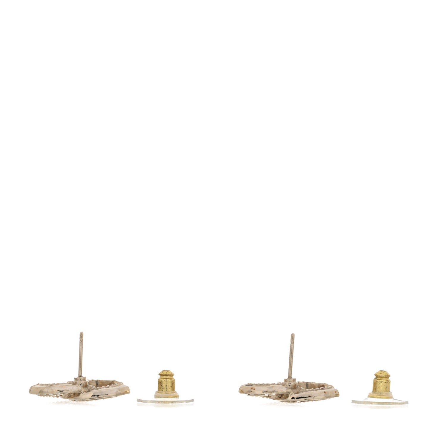 Crystal CC Earrings Gold