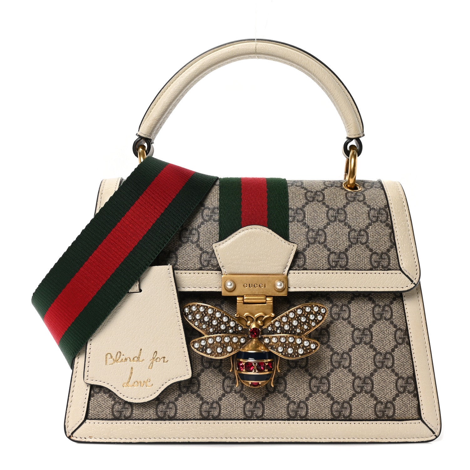 Gucci GG Supreme Monogram Small Queen Margaret Top Handle Bag