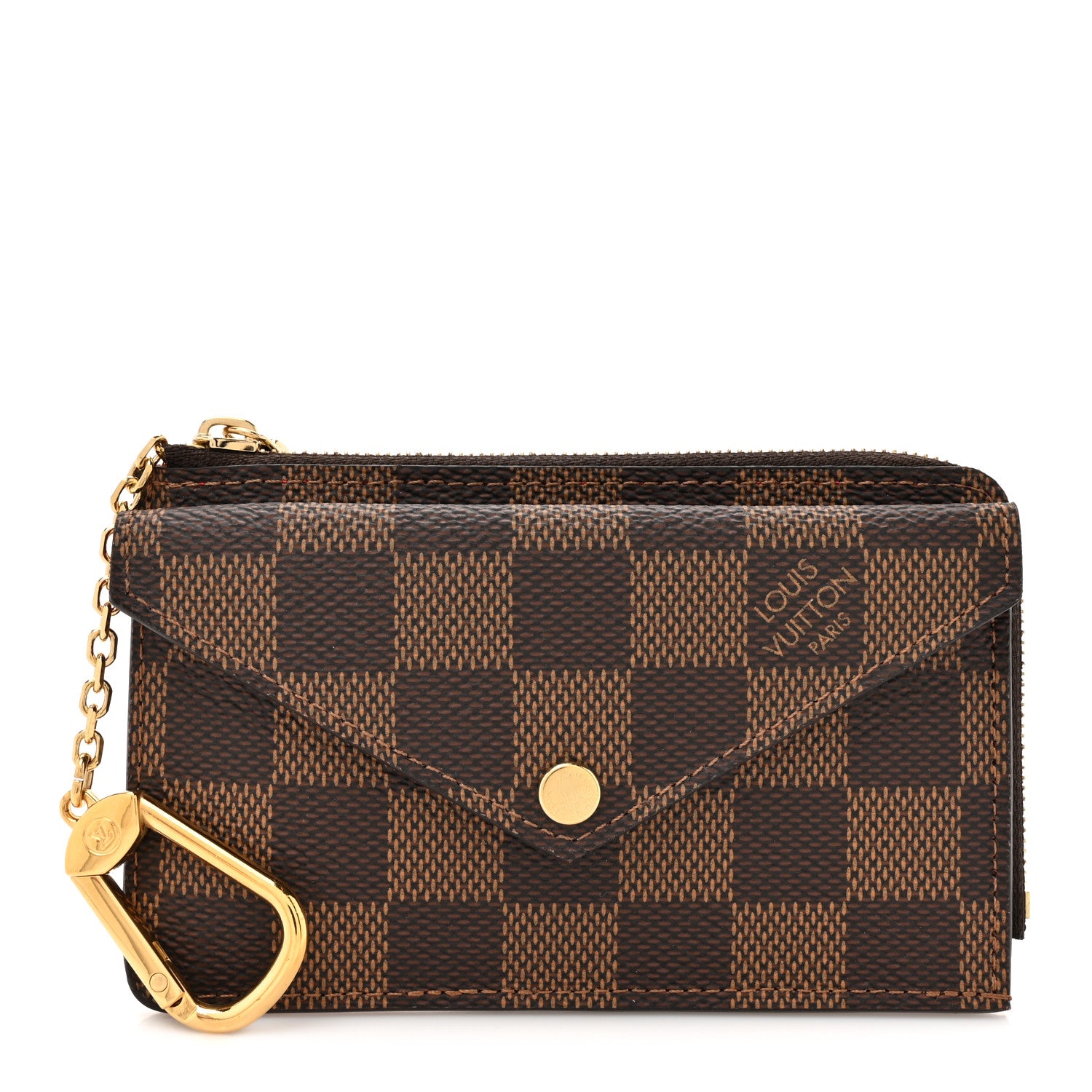 Louis Vuitton Damier Ebene Recto Verso Card Holder Red 1658013