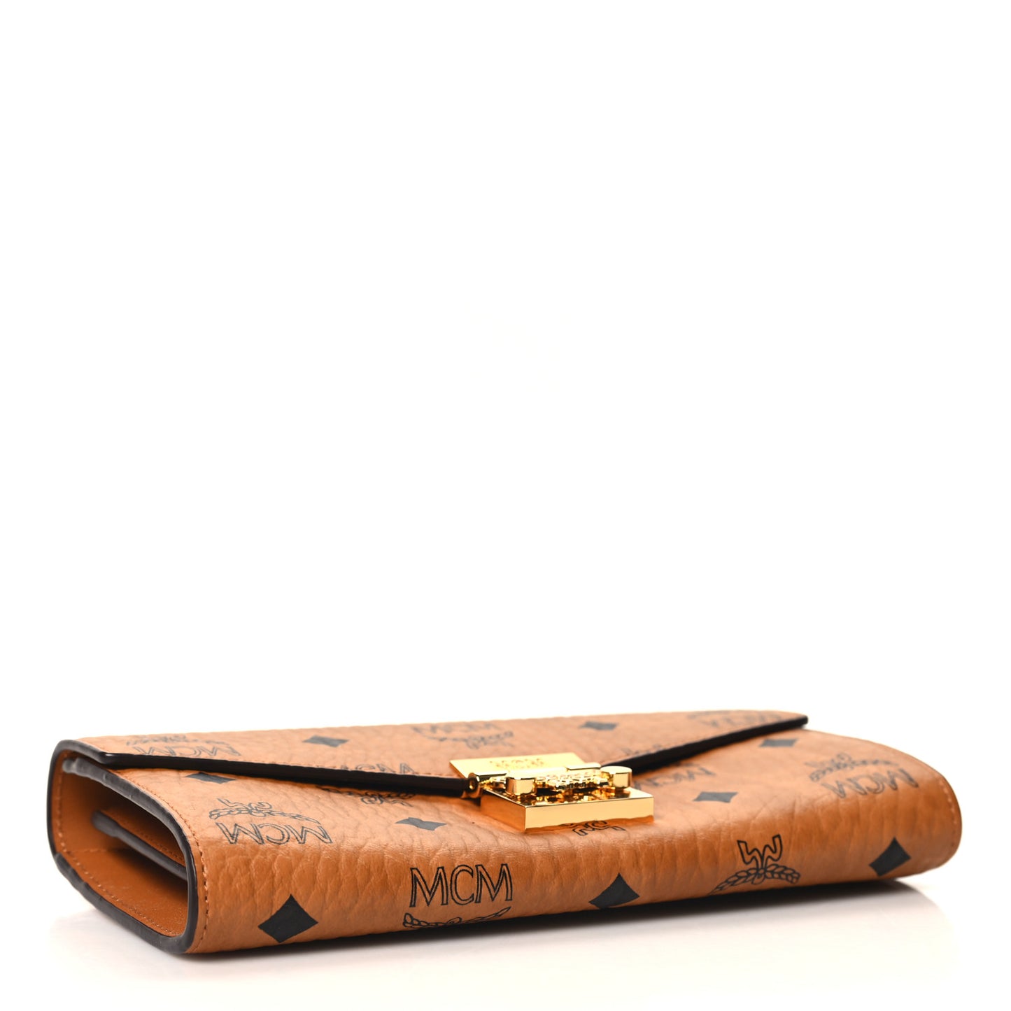 Visetos Large Patricia Wallet On Chain Cognac