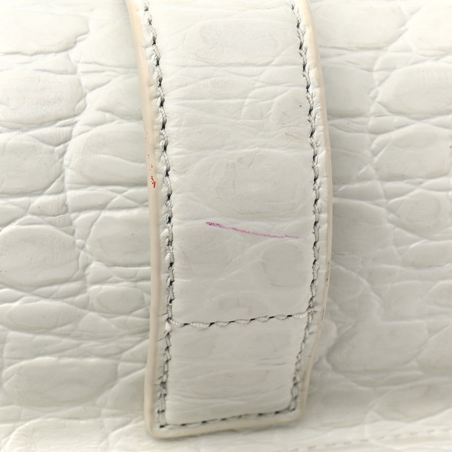 Marc Jacobs Croc Embossed Medium The Tote Bag White 12 of 13