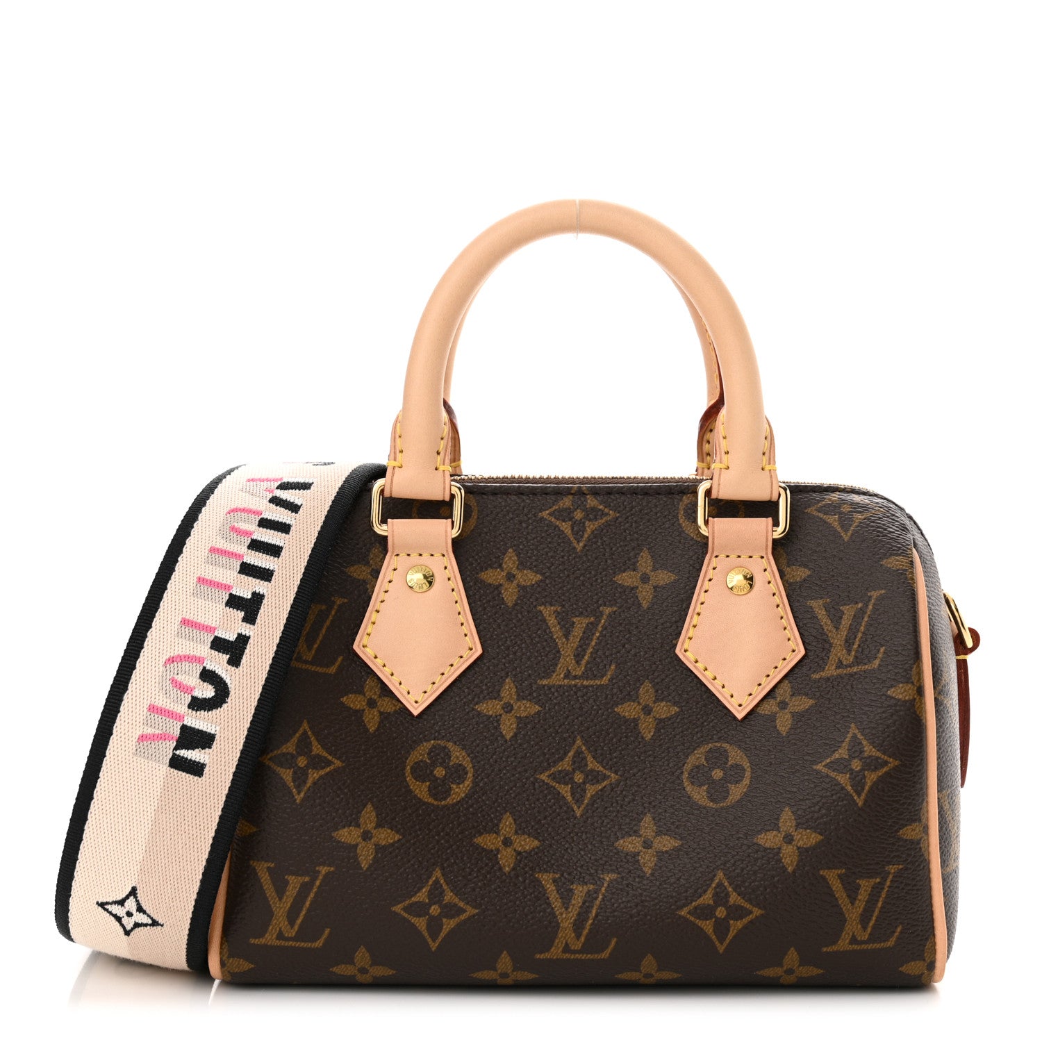 Louis Vuitton Monogram Speedy Bandouliere 20 Black 1 of 11