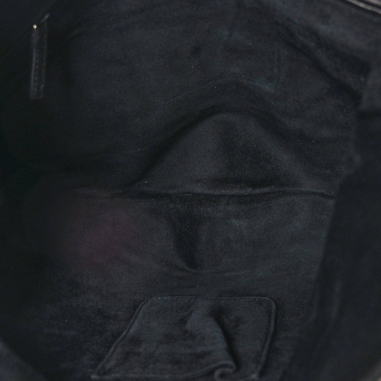 Pony Hair Suede Ruffle Saint Tropez Black