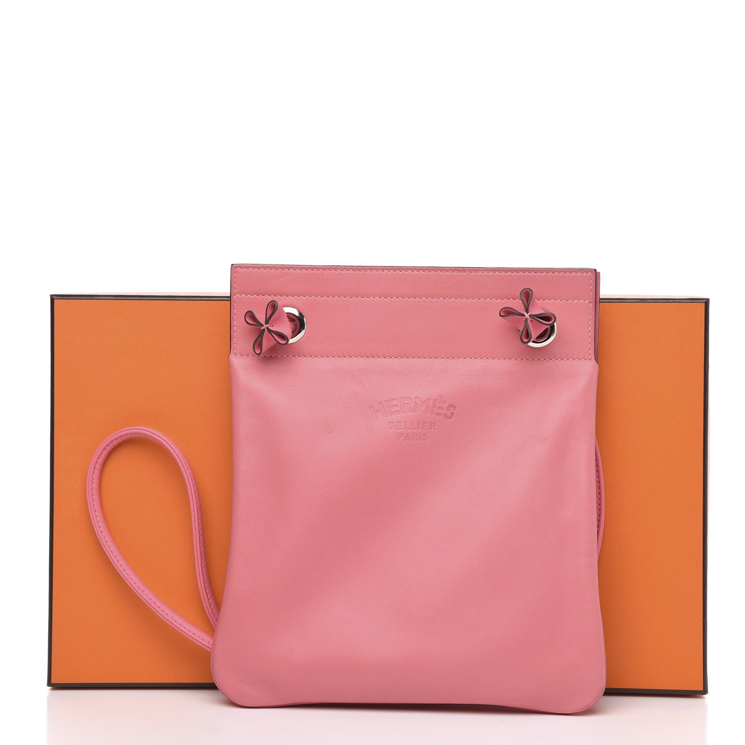 Hermes Milo Lambskin Swift Mini Aline Rose Azalee 11 of 11