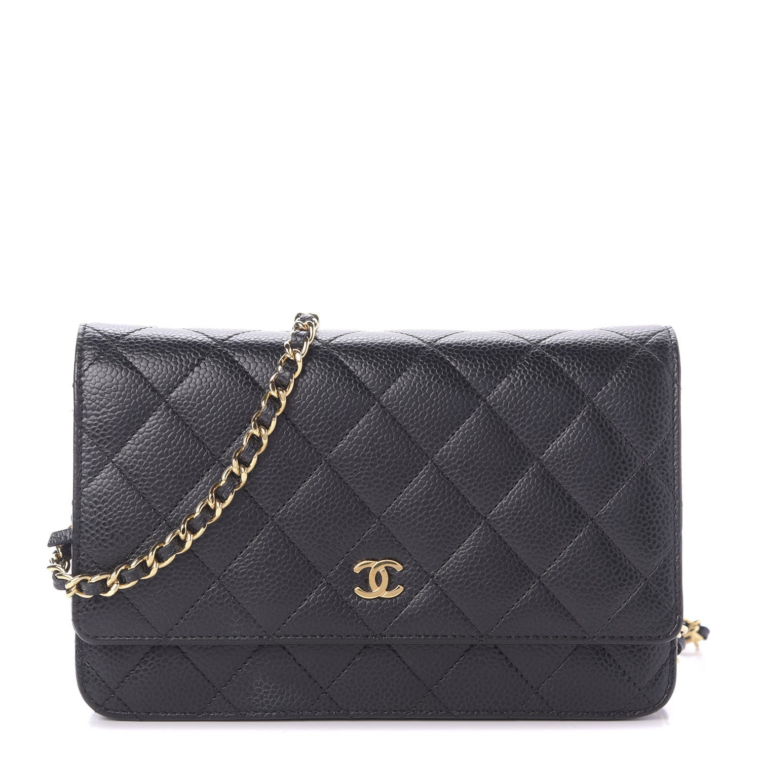 Chanel Caviar Quilted Wallet On Chain WOC Black 1 of 10