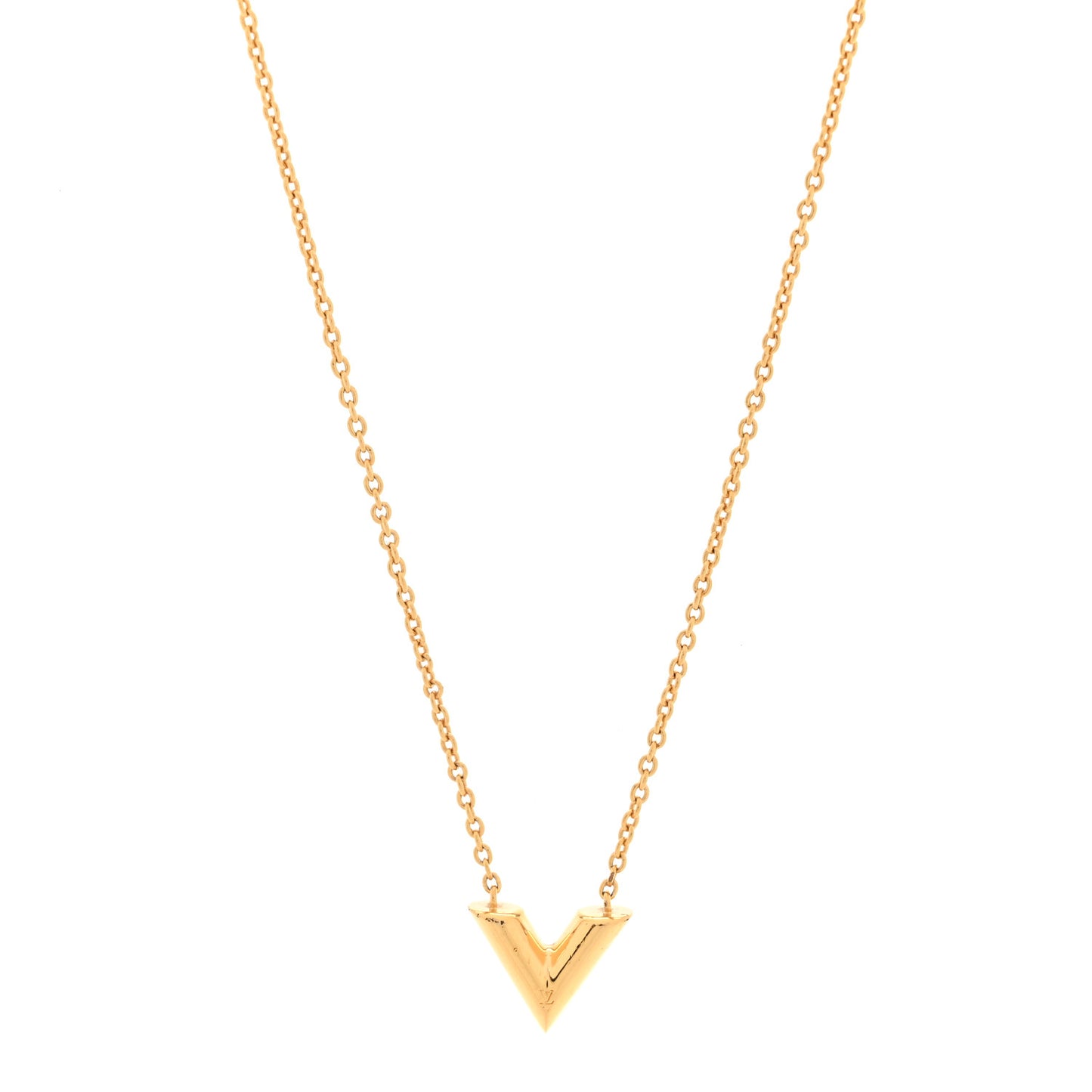 Essential V Necklace Gold